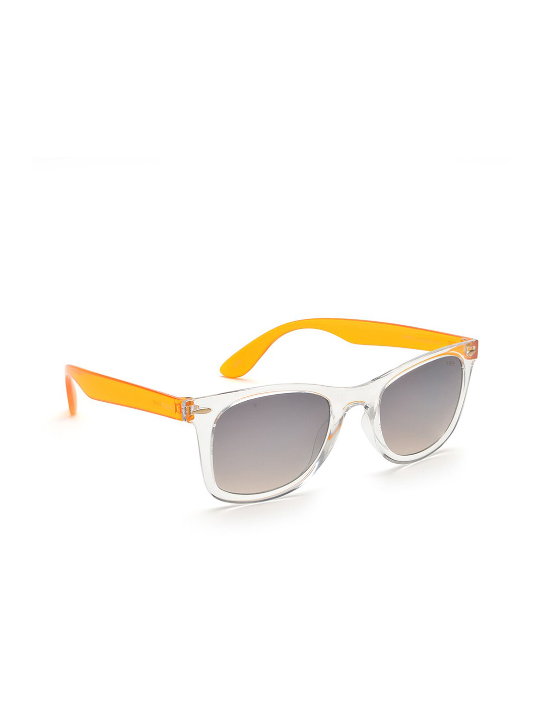 IDEE Men Grey Lens & Silver-Toned Wayfarer Sunglasses IDS2570C6SG