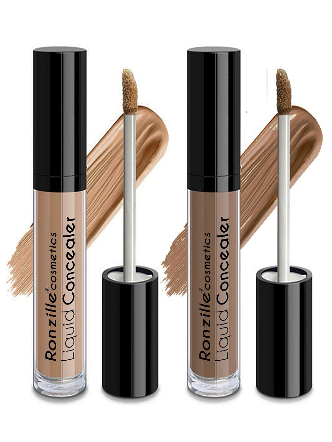 Ronzille Beige Pack of 2 Waterproof Matte Liquid Concealer Shade - 03 & 04