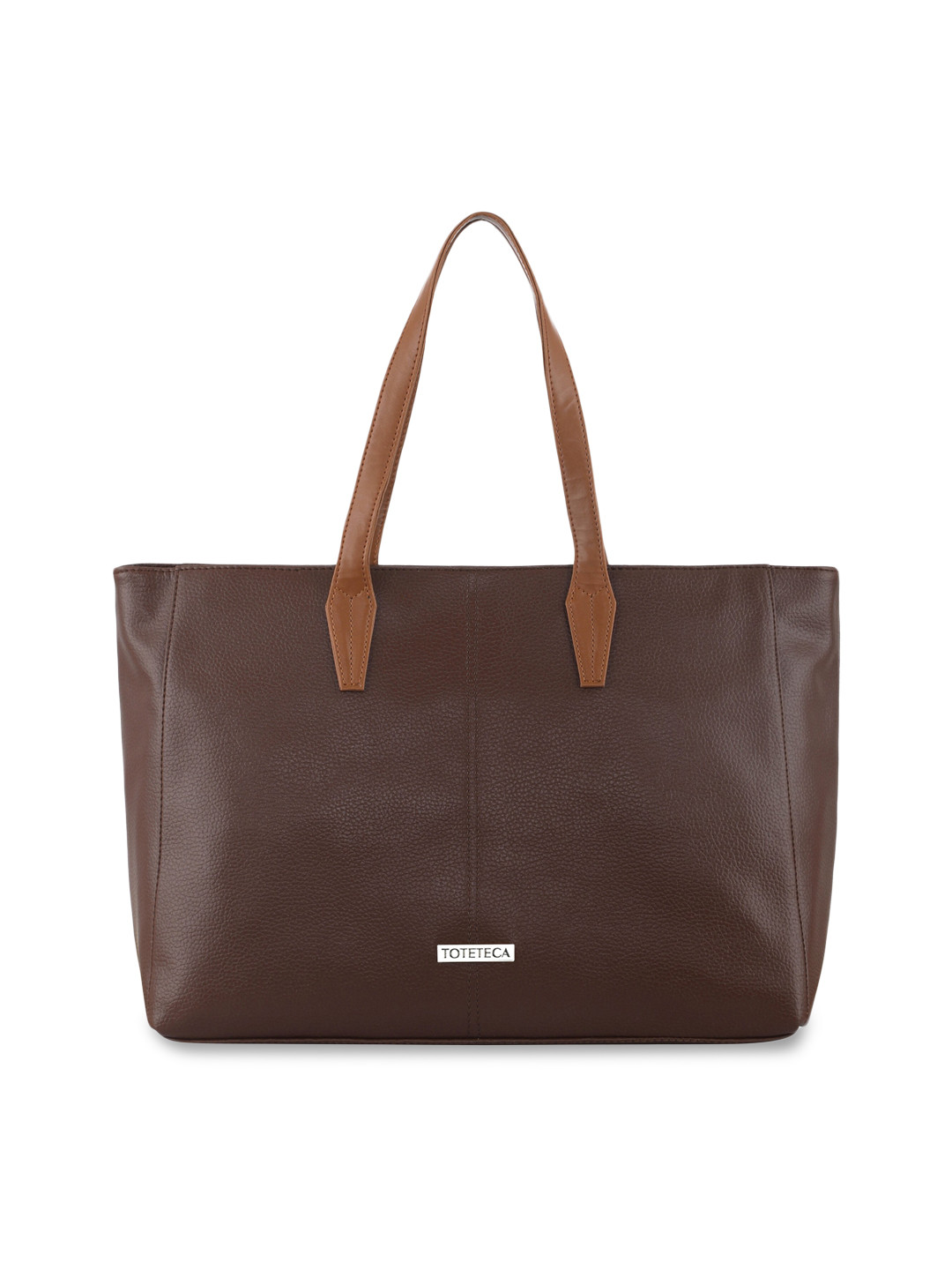Toteteca Brown Structured Shoulder Bag