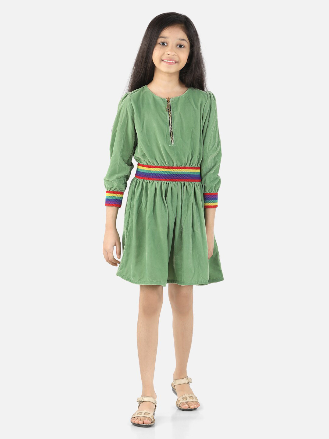 Fairies Forever Green Velvet Dress