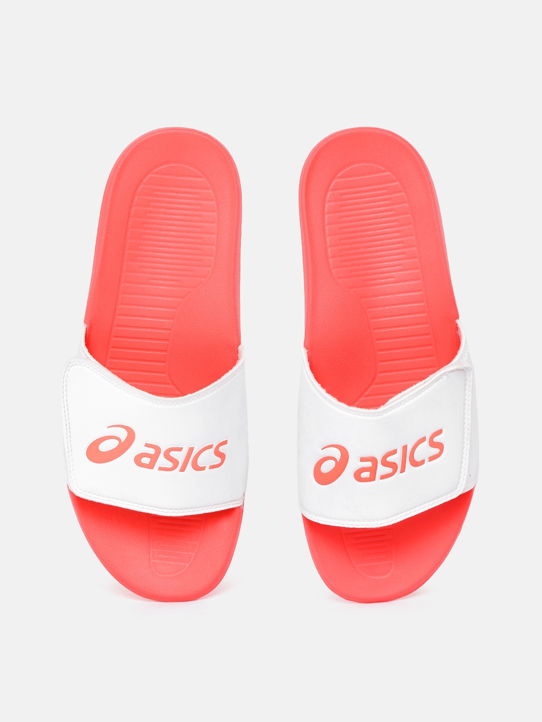 Buy ASICS Unisex Red White Brand logo Print Sliders Flip Flops for Unisex 16653254 Myntra