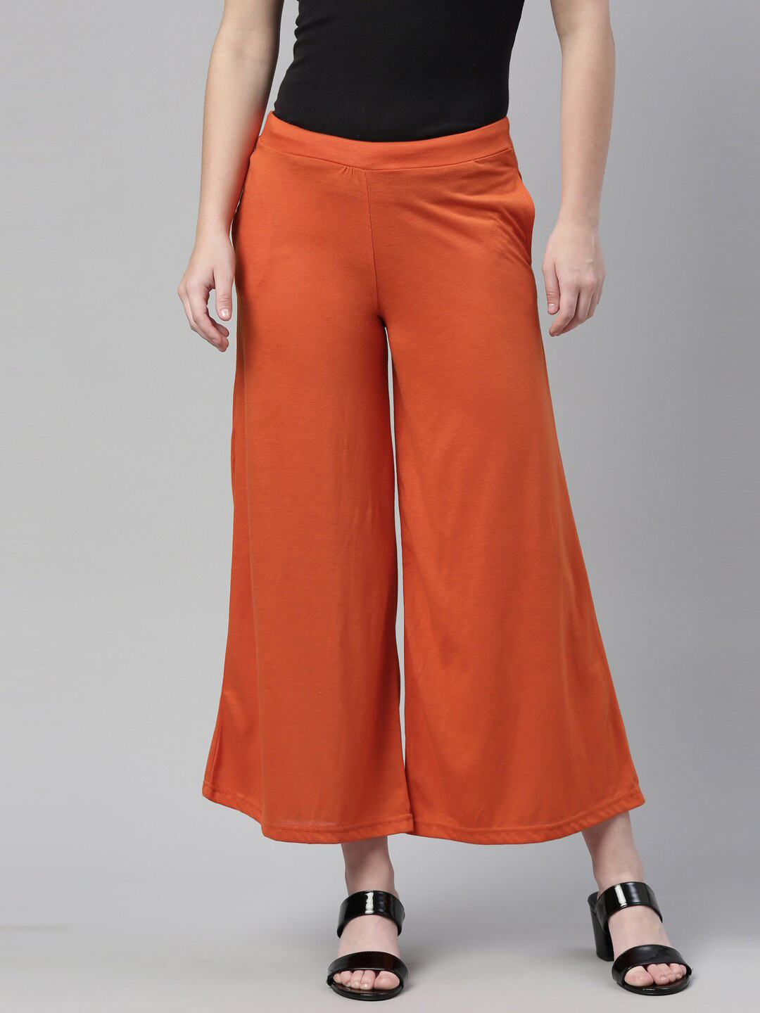 Souchii Women Red Knitted Ethnic Palazzos