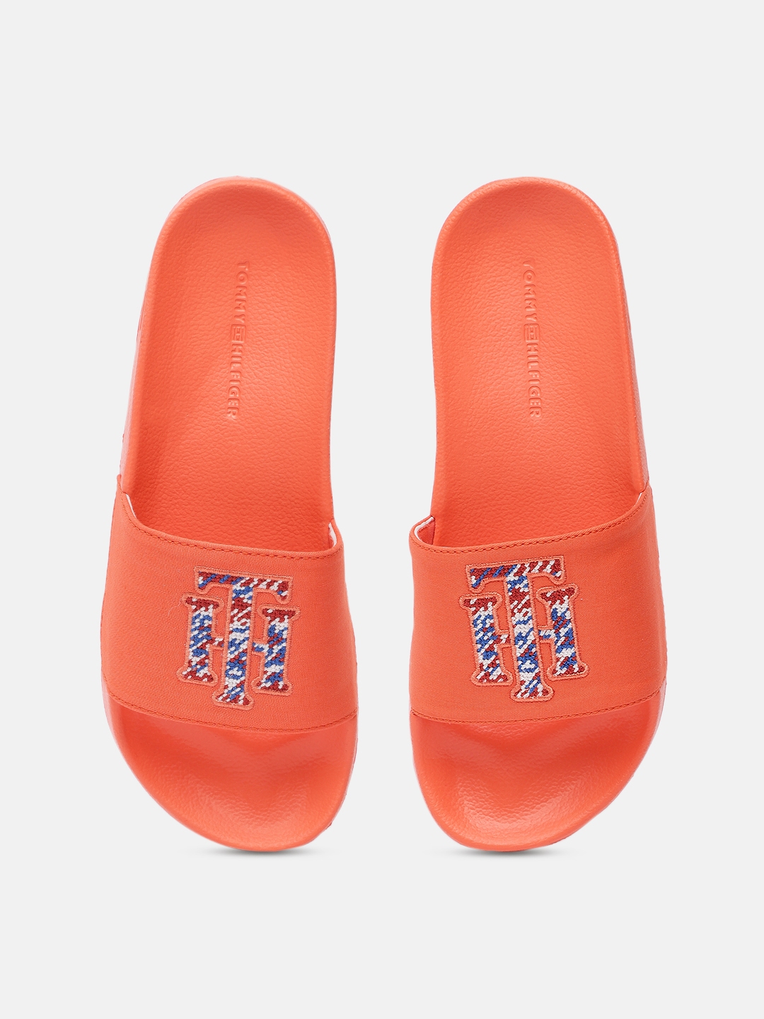 Tommy hilfiger shop orange sliders