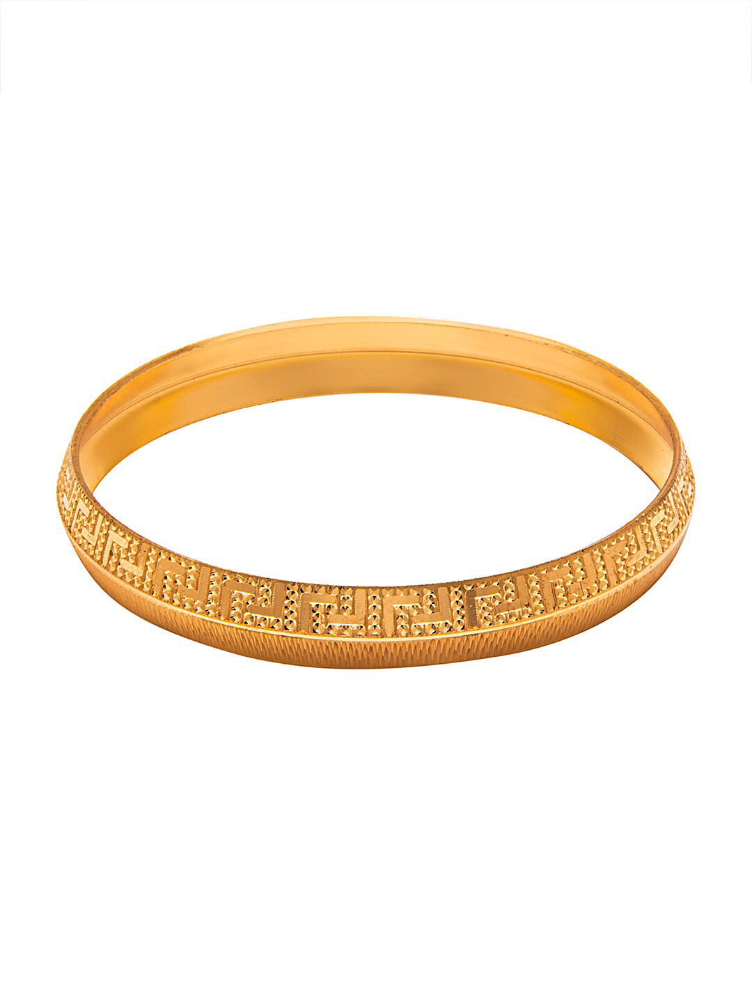 bodha Men Silver Plated Slim Classic Kada-8 mm