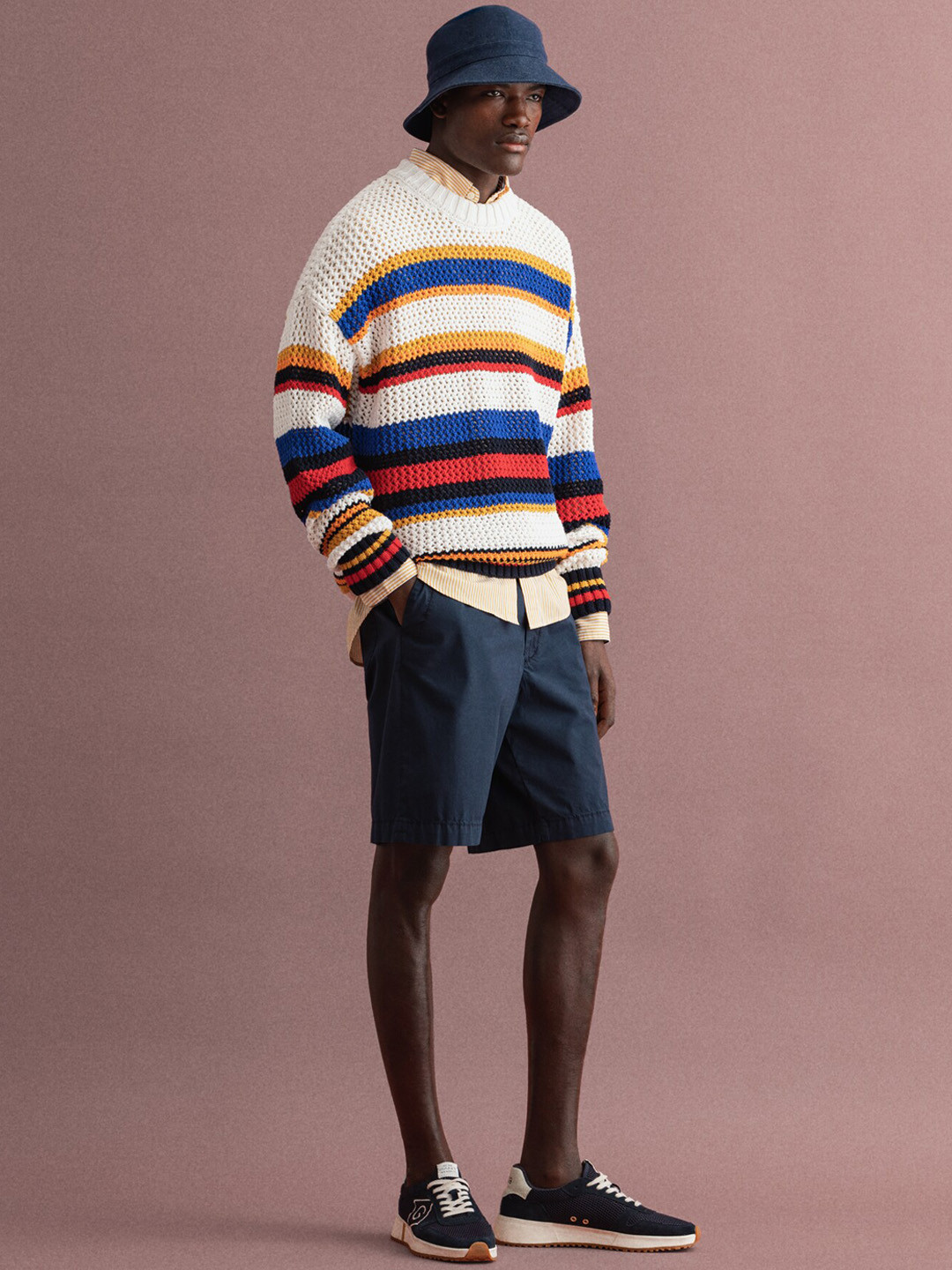 GANT Men Navy Blue Shorts