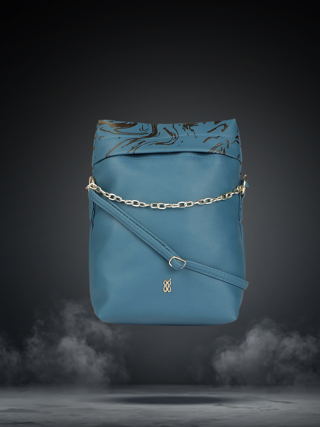 Baggit Blue Structured Shoulder Bag