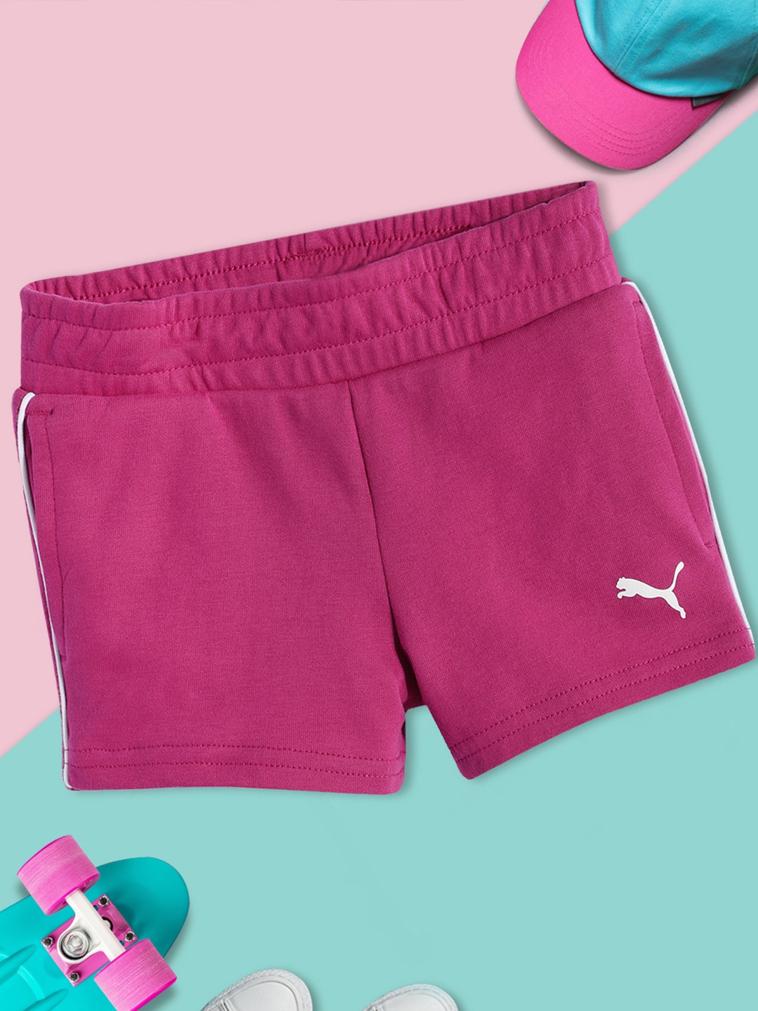 Girls puma shorts discount