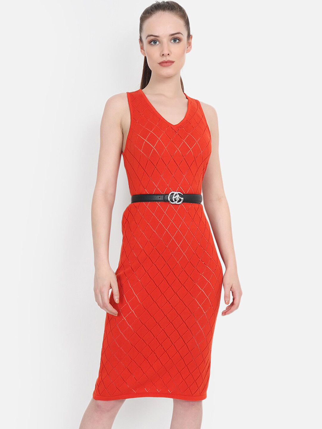 JoE Hazel Orange Sheath Dress
