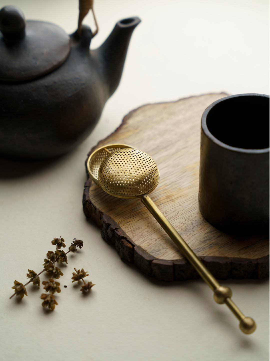 Folkstorys Brass Tea Stainer