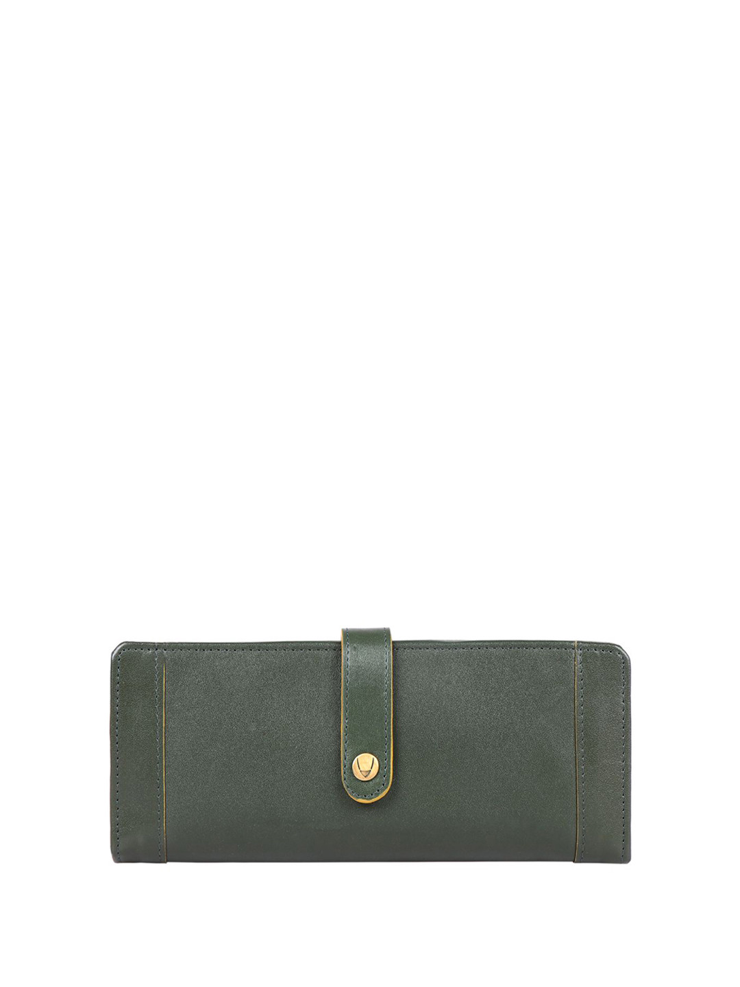 Hidesign Women Green Leather Three Fold Wallet