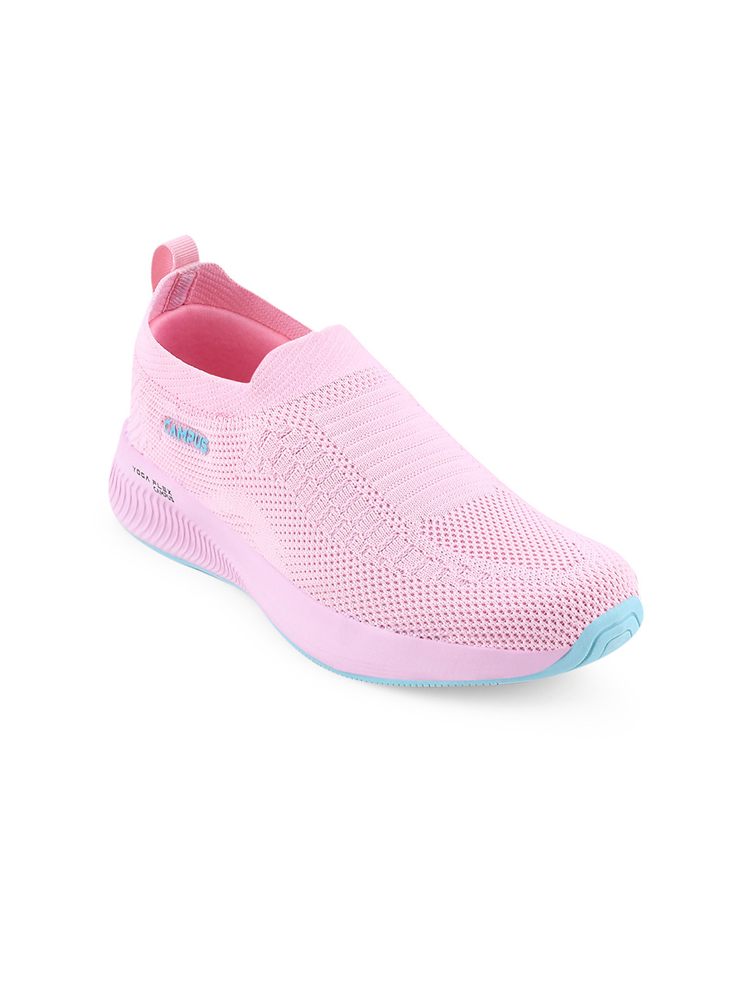 Campus Women Pink Mesh Walking Shoes