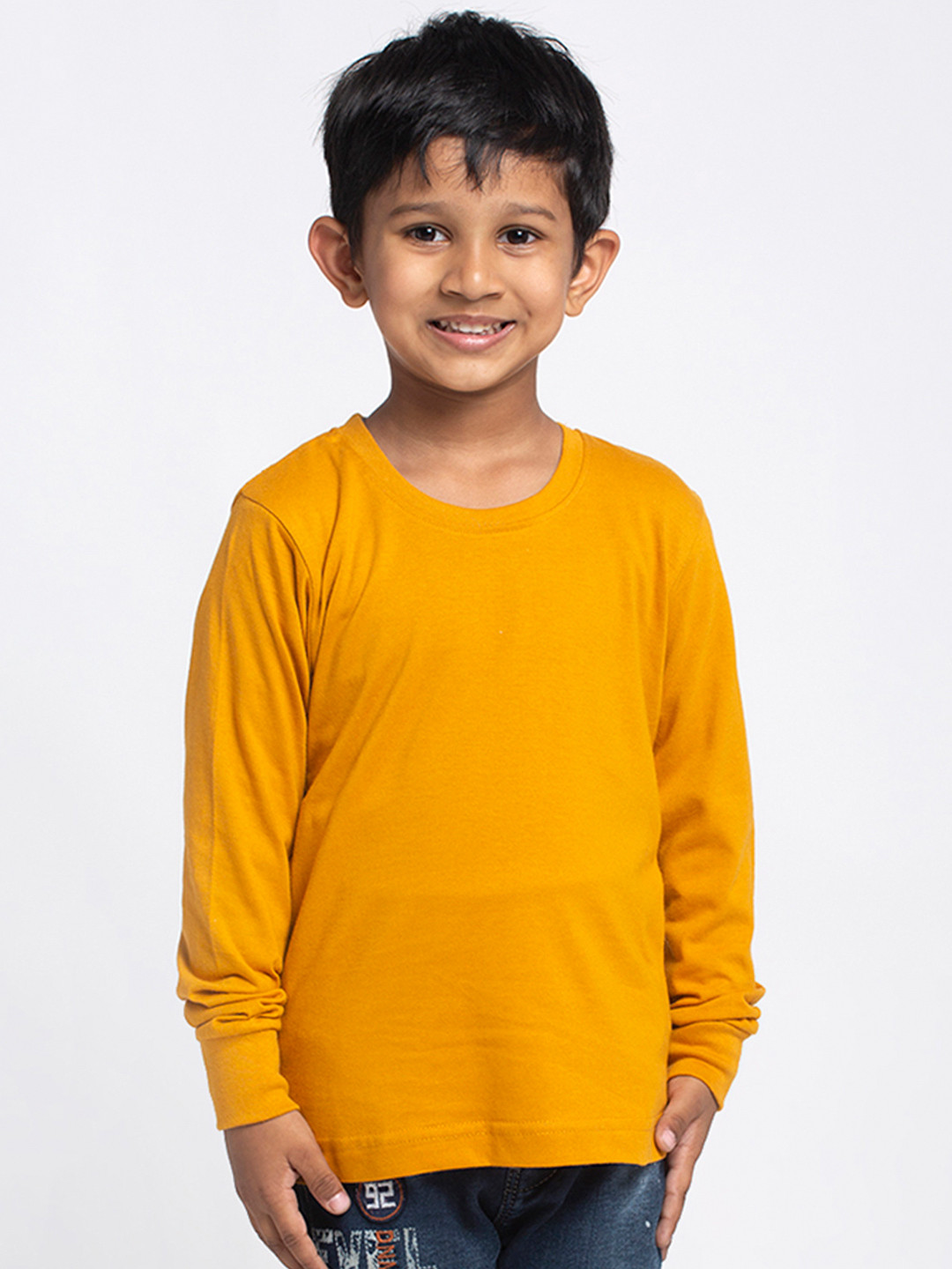 Friskers Boys Mustard Yellow Running T-shirt