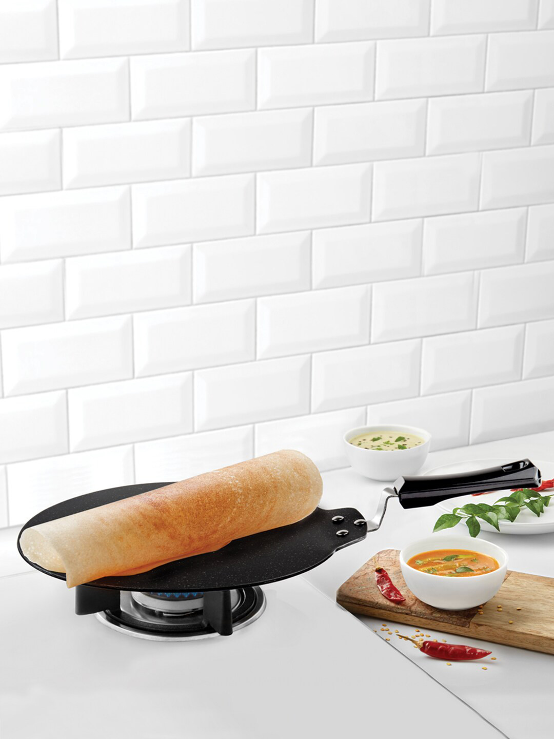 BOROSIL Black Granito Non-Stick Dosa Tawa