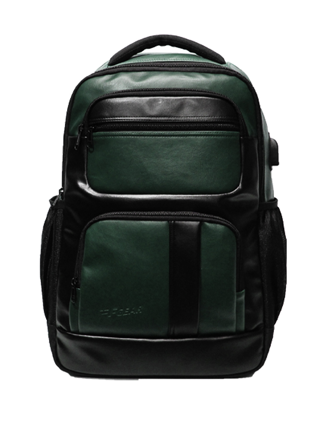 F Gear Unisex Olive Green & Black Laptop Backpack