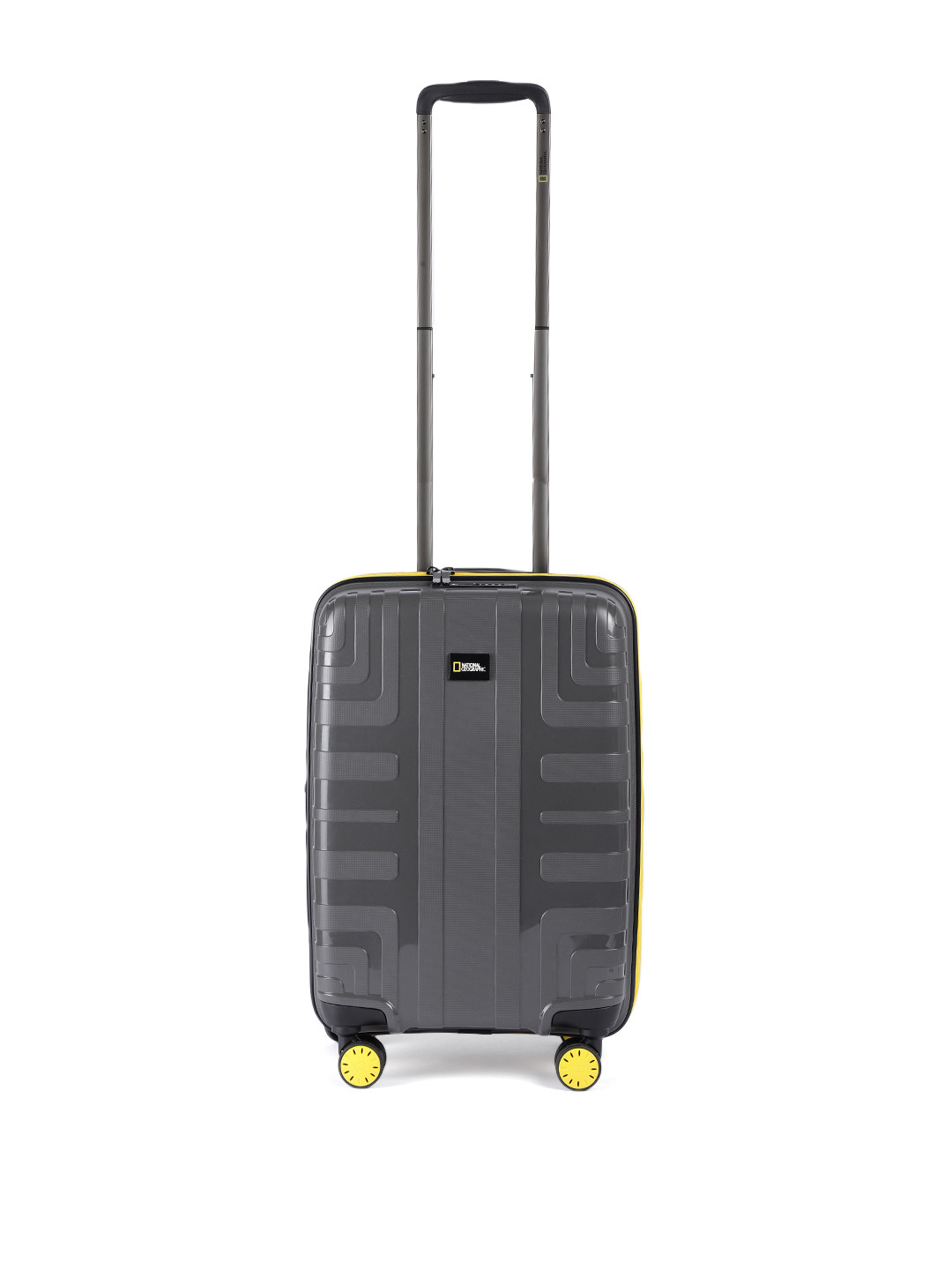 National Geographic Grey Gibraltar Printed Trolley Bag