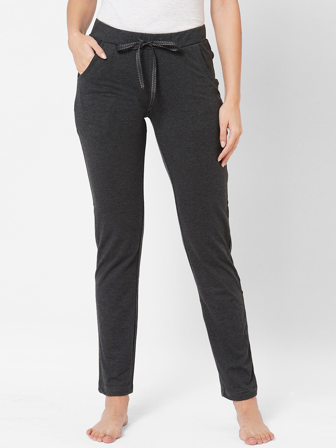 Sweet Dreams Woman Charcoal Cotton Lounge Pants