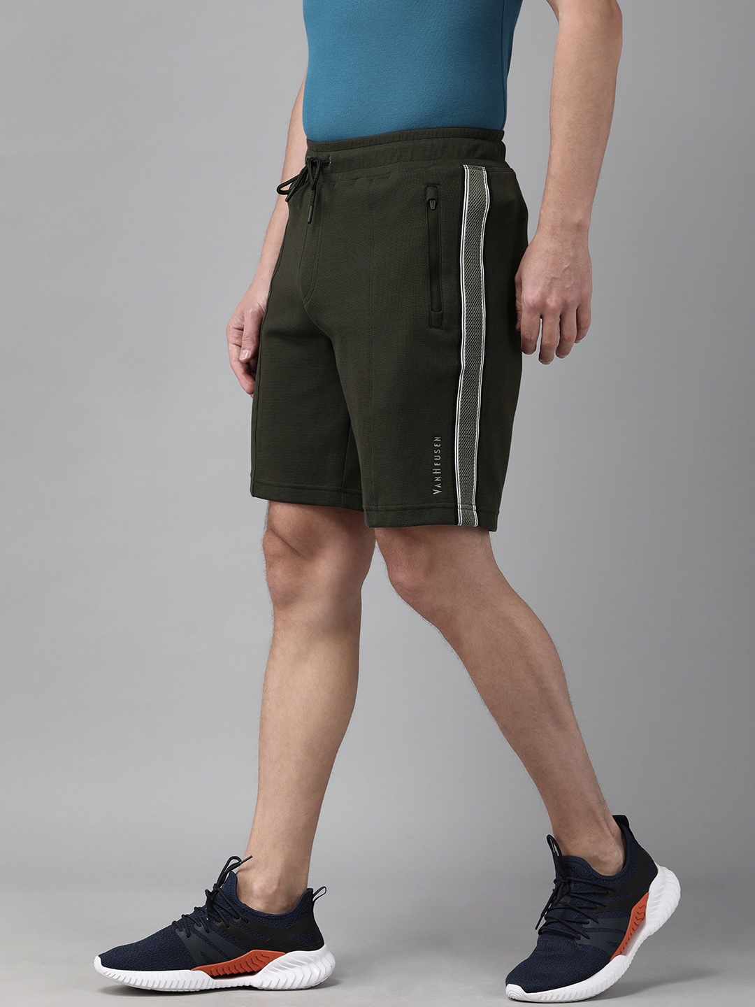 Buy Van Heusen Athleisure Men Breathable Zipper Pocket Knit Shorts Lounge Shorts for Men 16696022 Myntra