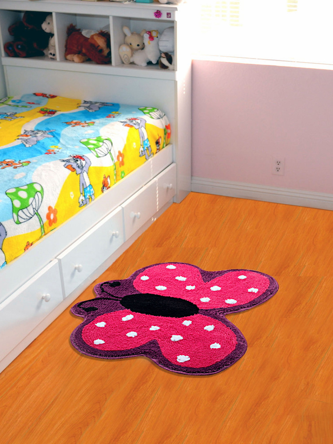 Saral Home Pink Bath Rug