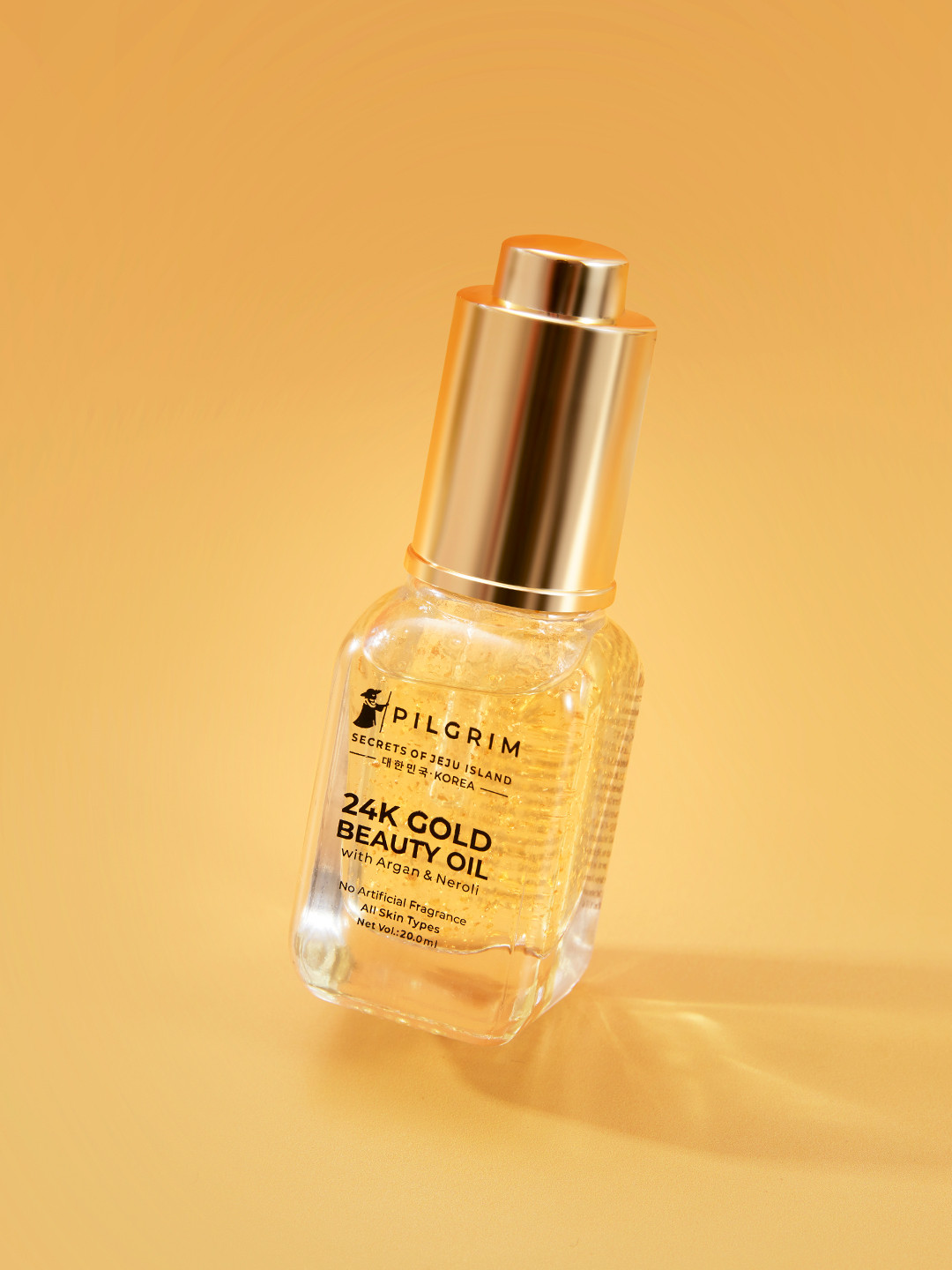 Pilgrim 24K Gold Beauty Oil with Argan for Natural Glow, Anti Aging & Pigmentation 20ml