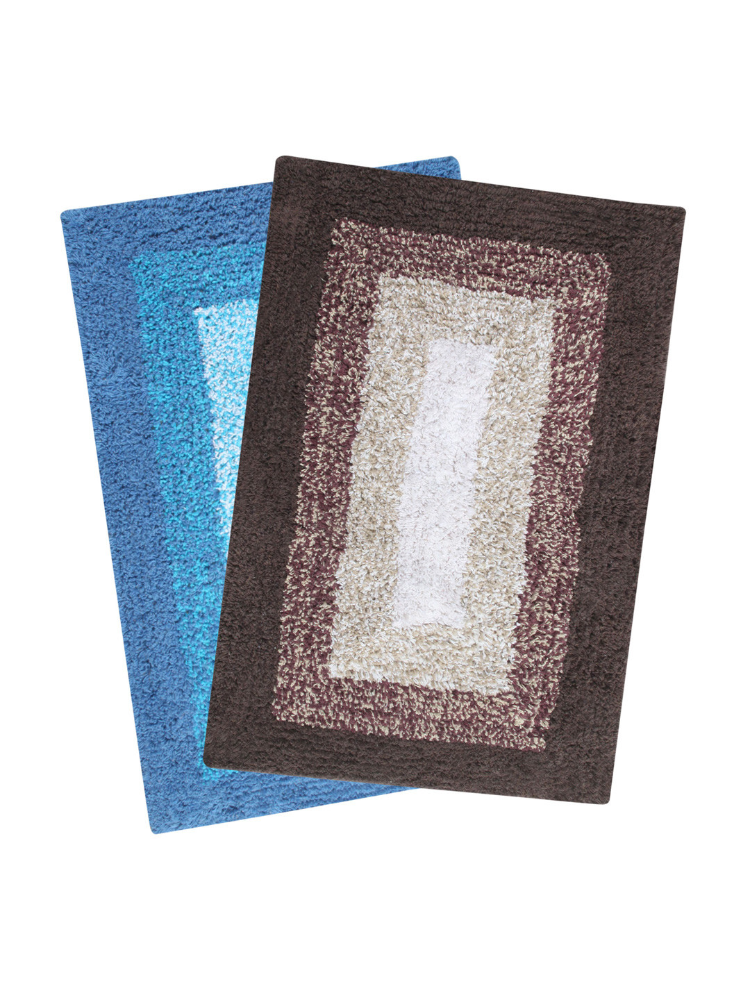 Saral Home Set of 2 Rectangular Bath Rugs