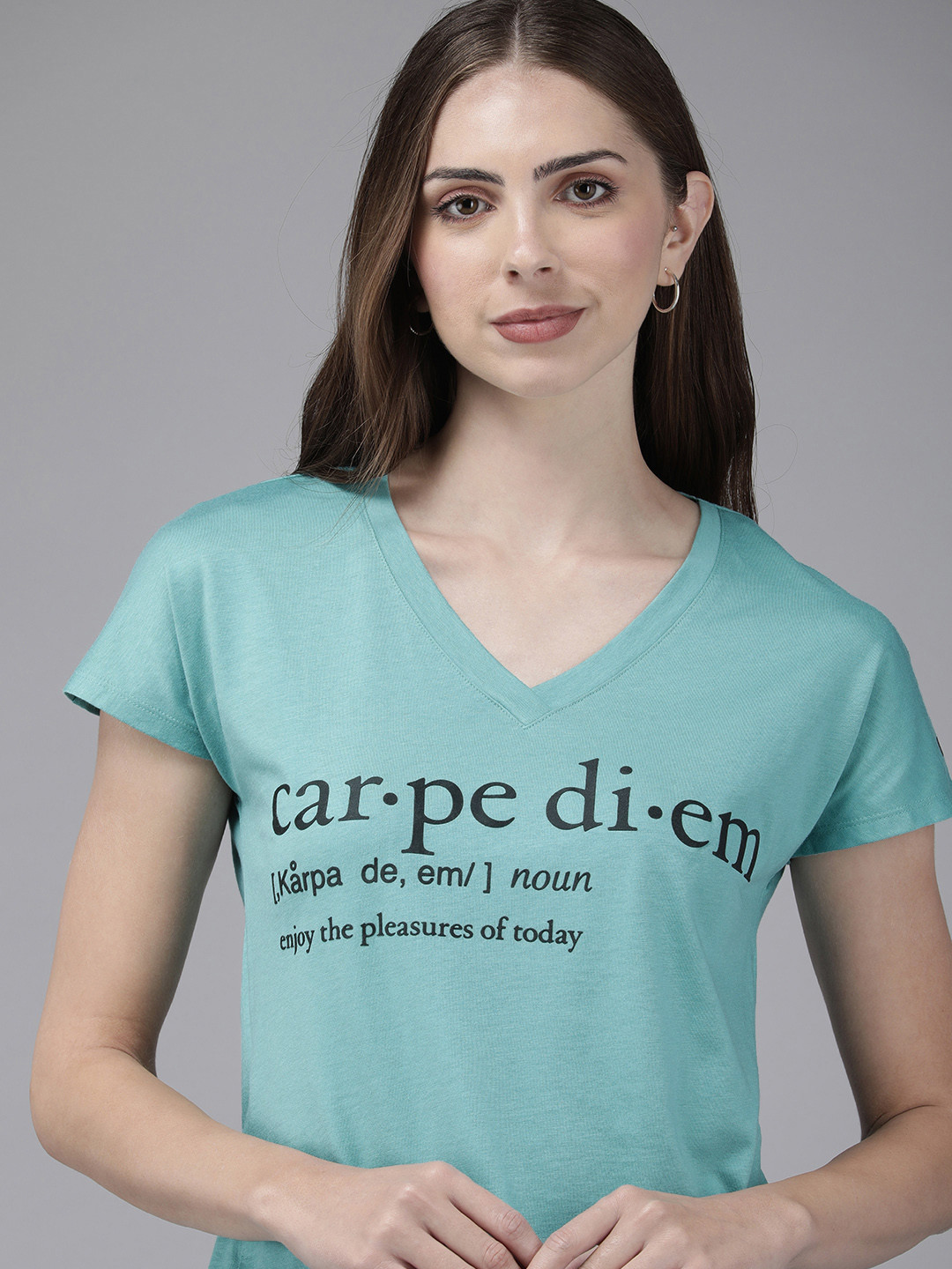 Van Heusen Typography Printed Lounge T-shirt