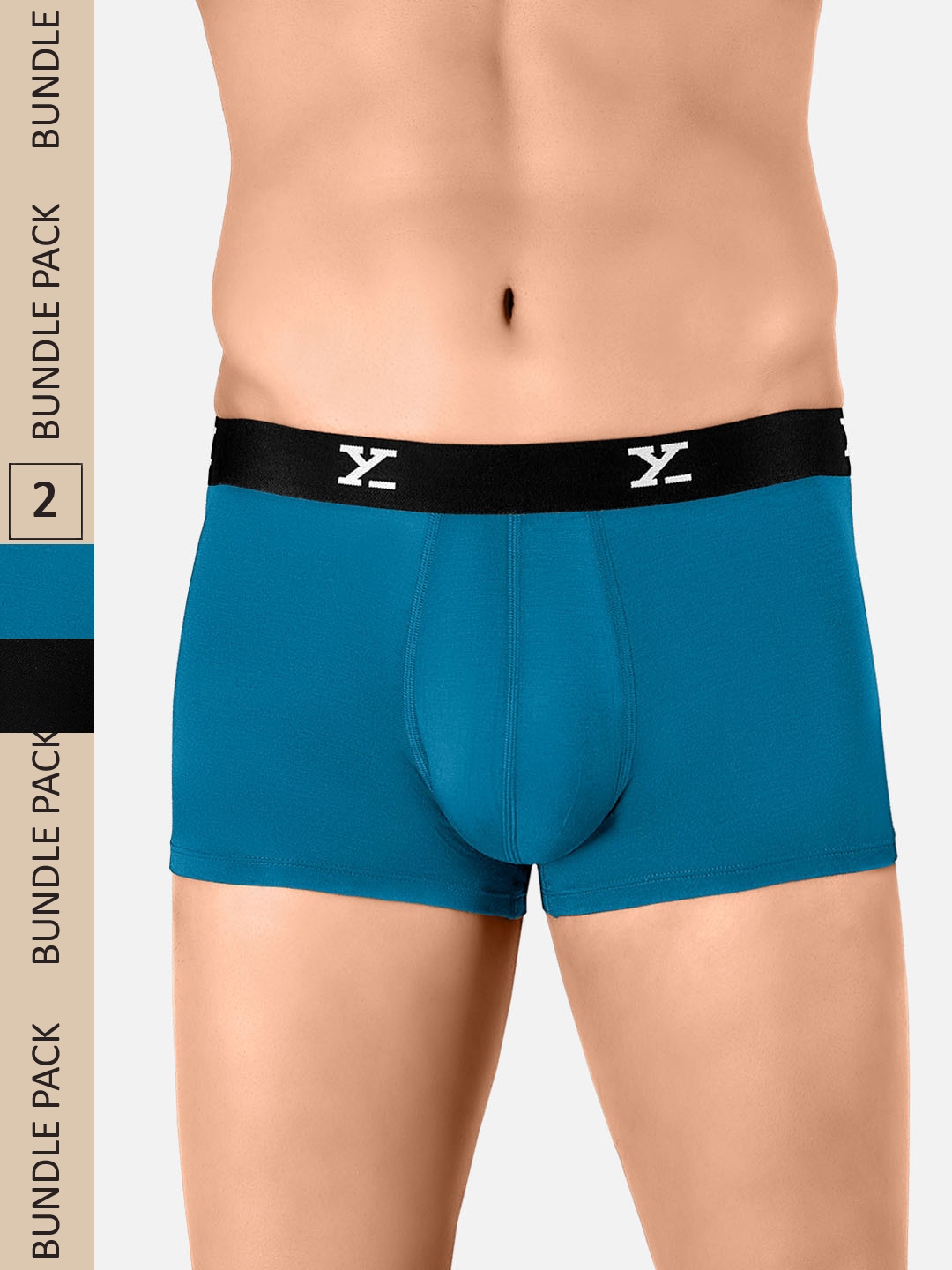 Buy XYXX Men Pack Of 2 IntelliSoft Antimicrobial Micro Modal Ace Trunks  XYTRNK2PCK06 - Trunk for Men 1670140