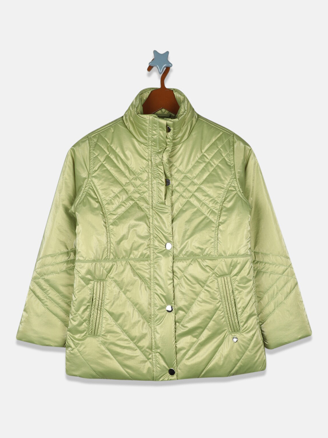 Monte Carlo Girls Green Lightweight Quilted Jacket