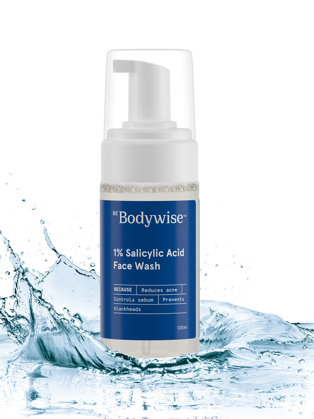 Be Bodywise 1% Salicylic Acid Anti-Acne Foaming Face Wash - 120 ml