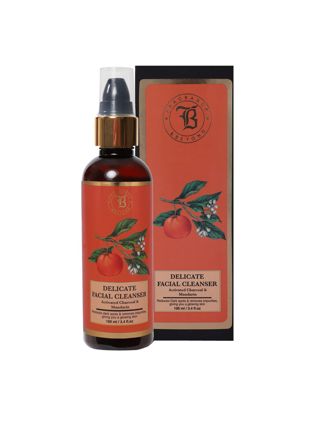 Fragrance & Beyond Aromatherapy Activated Charcoal and Mandarin Facial Cleanser-100ml