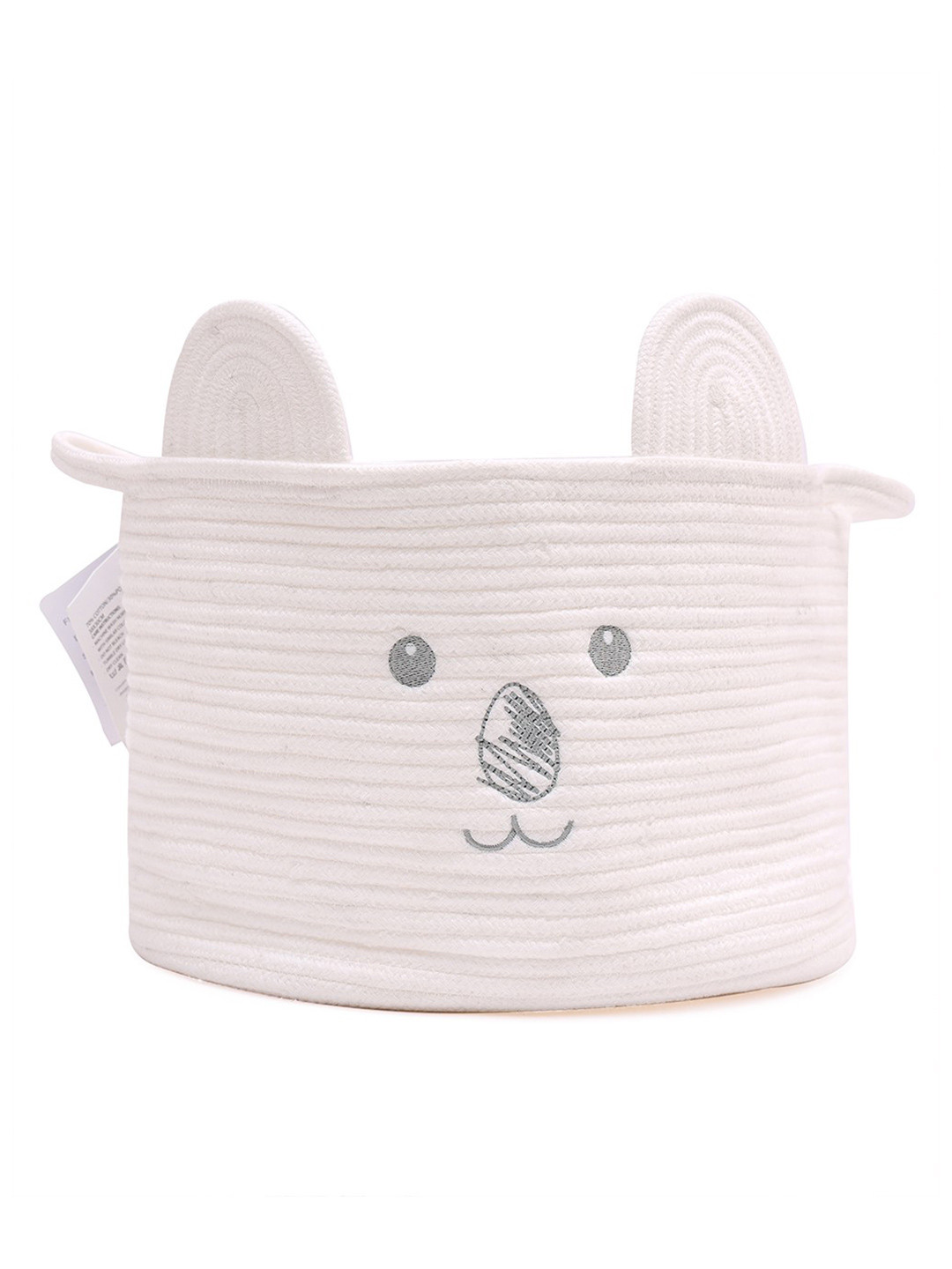 MiArcus Multipurpose Storage Basket/Organizer for Kid's Small Items - White, 32x23 cm