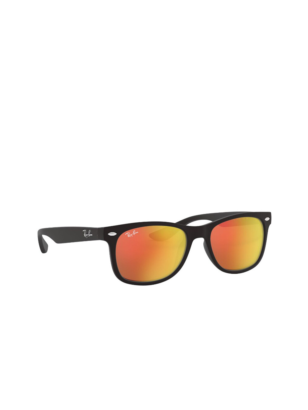 RAY-BAN Kids Unisex UV Protected Orange Lens Square Sunglasses - 0RJ9052S100S6Q47