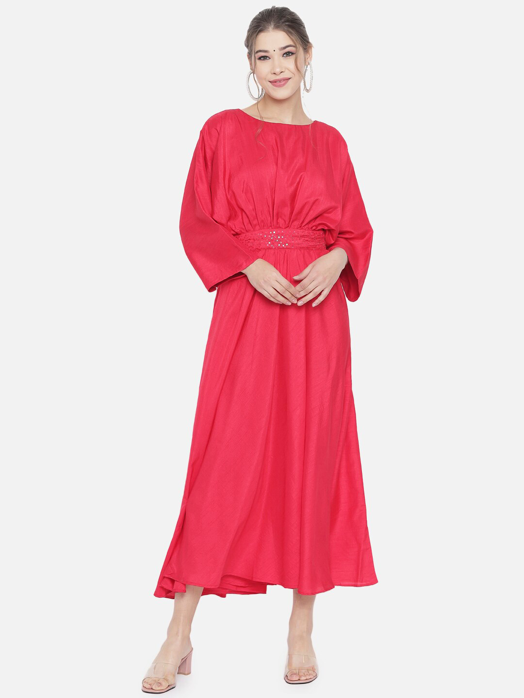 RAISIN Fuchsia Liva A-Line Maxi Dress