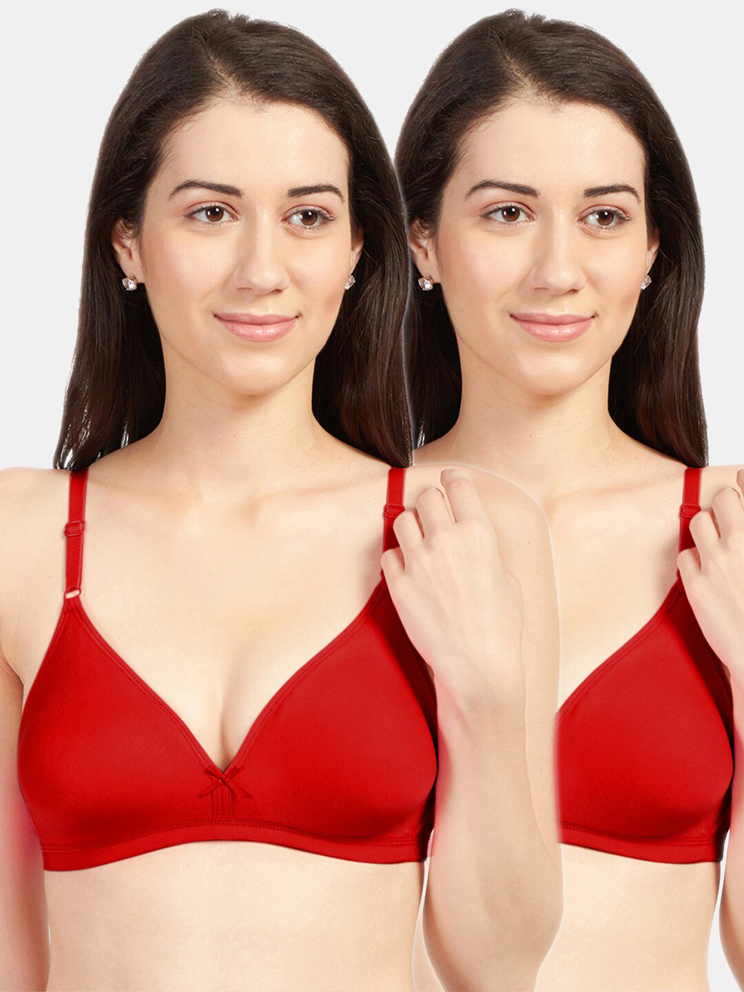 Sonari Pack of 2 Red Everyday Bras - Non Padded