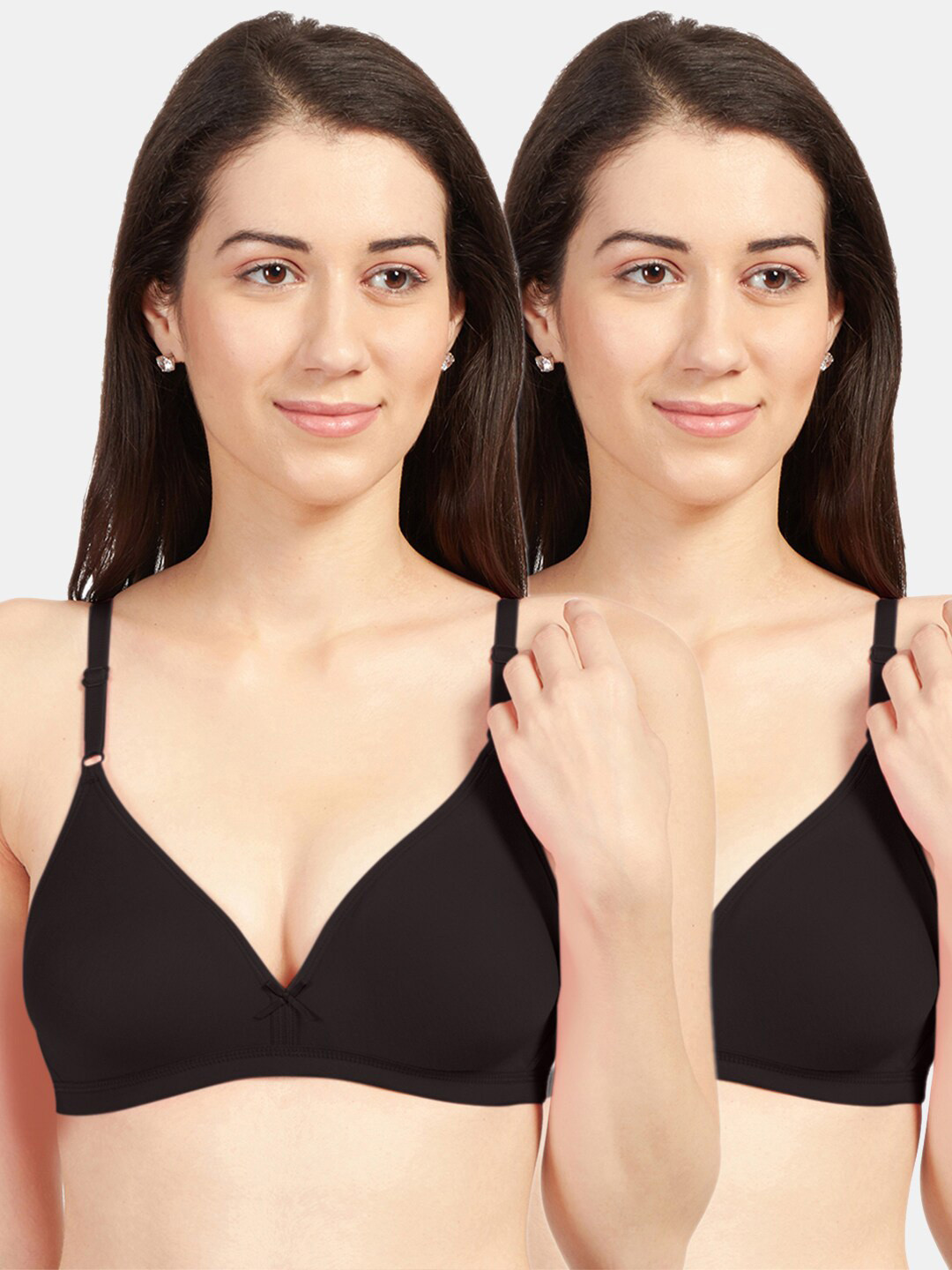 Sonari Pack of 2 Coffee Brown Everyday Bras - Non Padded
