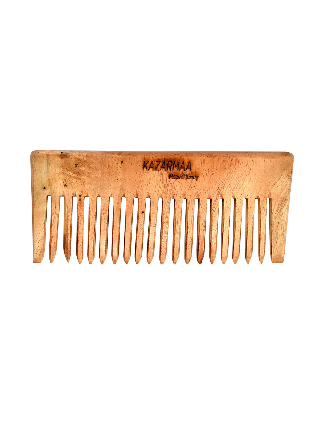 KAZARMAA Pure Organic 100% Natural Neem Wood Comb