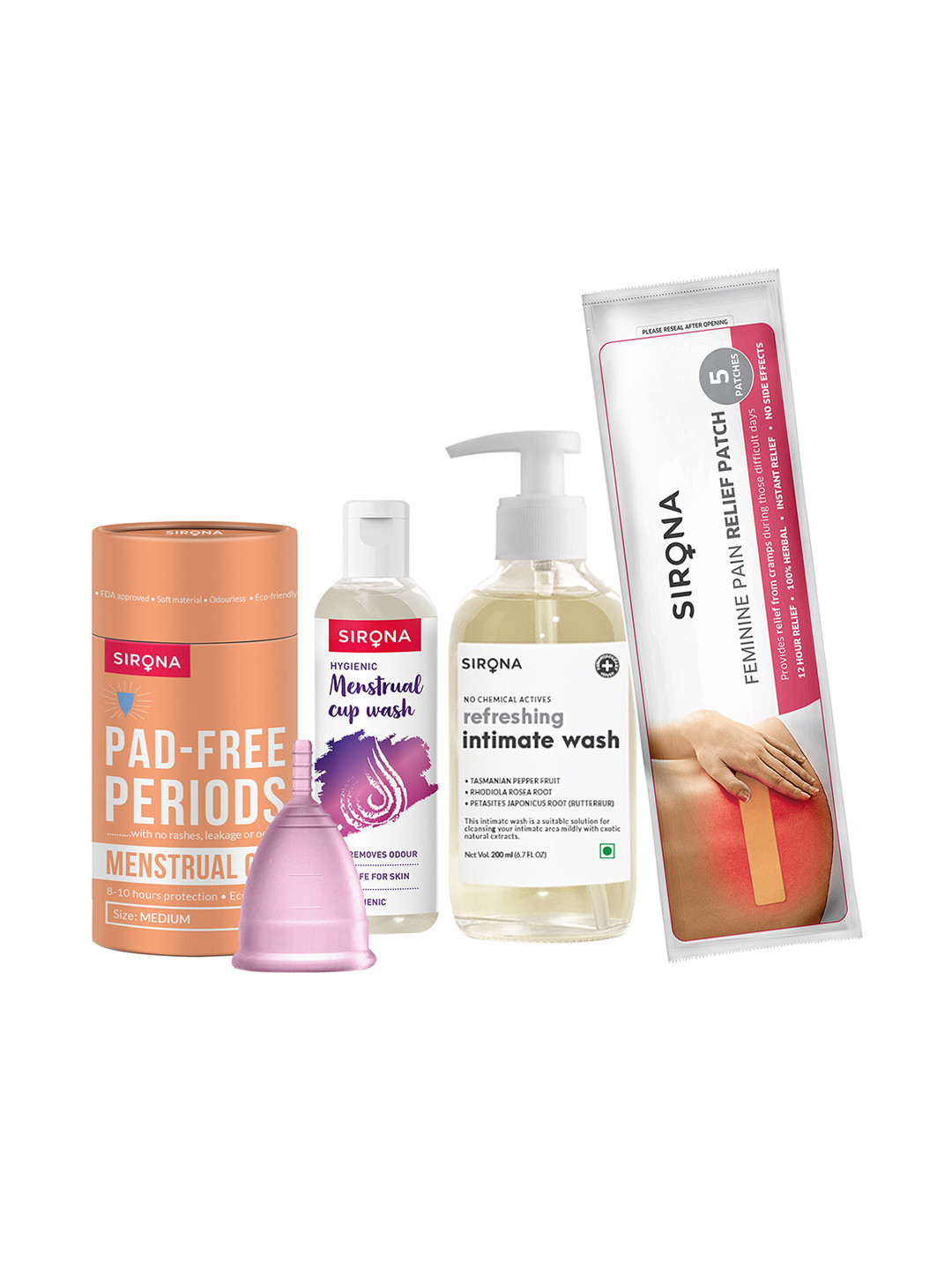 Sirona Feminine Hygiene Kit- 4 Pieces