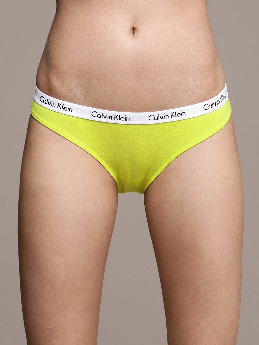 Buy Calvin Klein Underwear Women Yellow Solid Bikini Briefs D1618ZIR Briefs for Women 16714462 Myntra