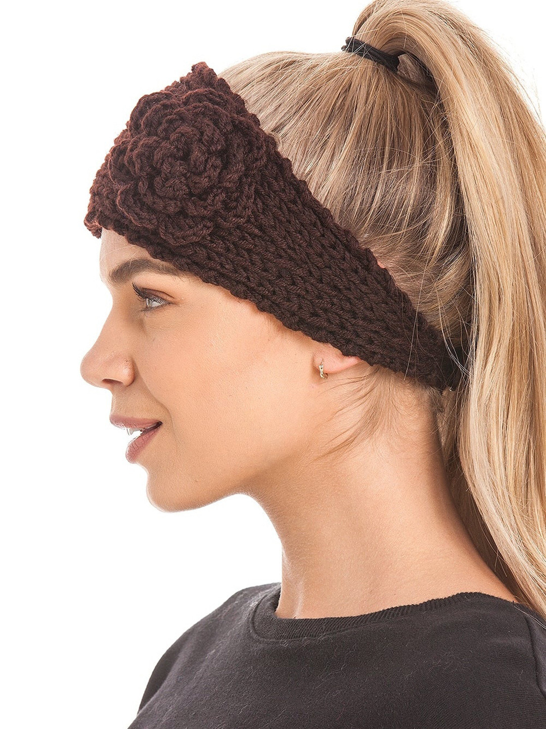EL REGALO Women Brown Knitted Chill Wrap