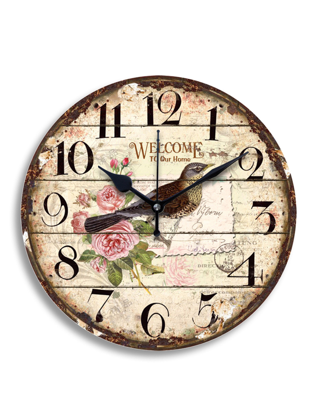RANDOM Designer Multicolured Analogue 29.2 cm x 29.2 cm Wall Clock