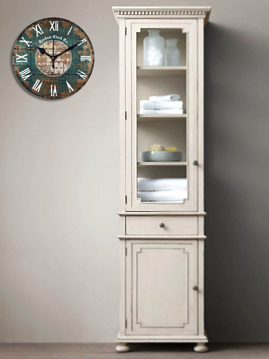 RANDOM Multicoloured Dial Smart 29.21 cm Analogue Wall Clock