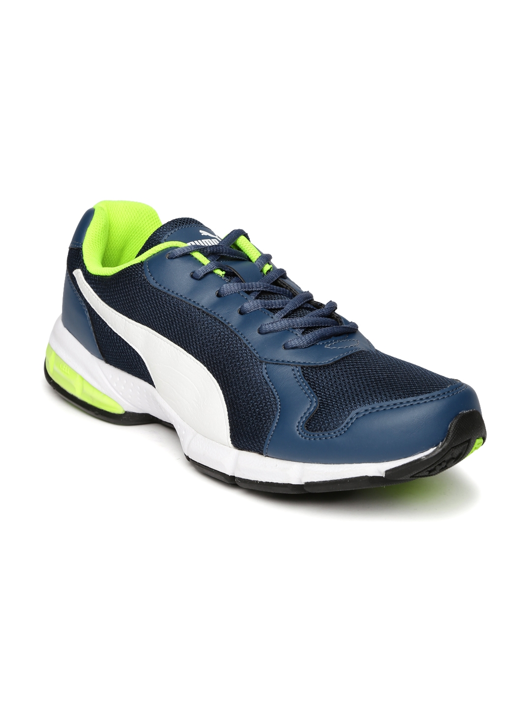 Buy Puma Men Navy Blue & White Reid XT IDP Colourblocked Running Shoes ...