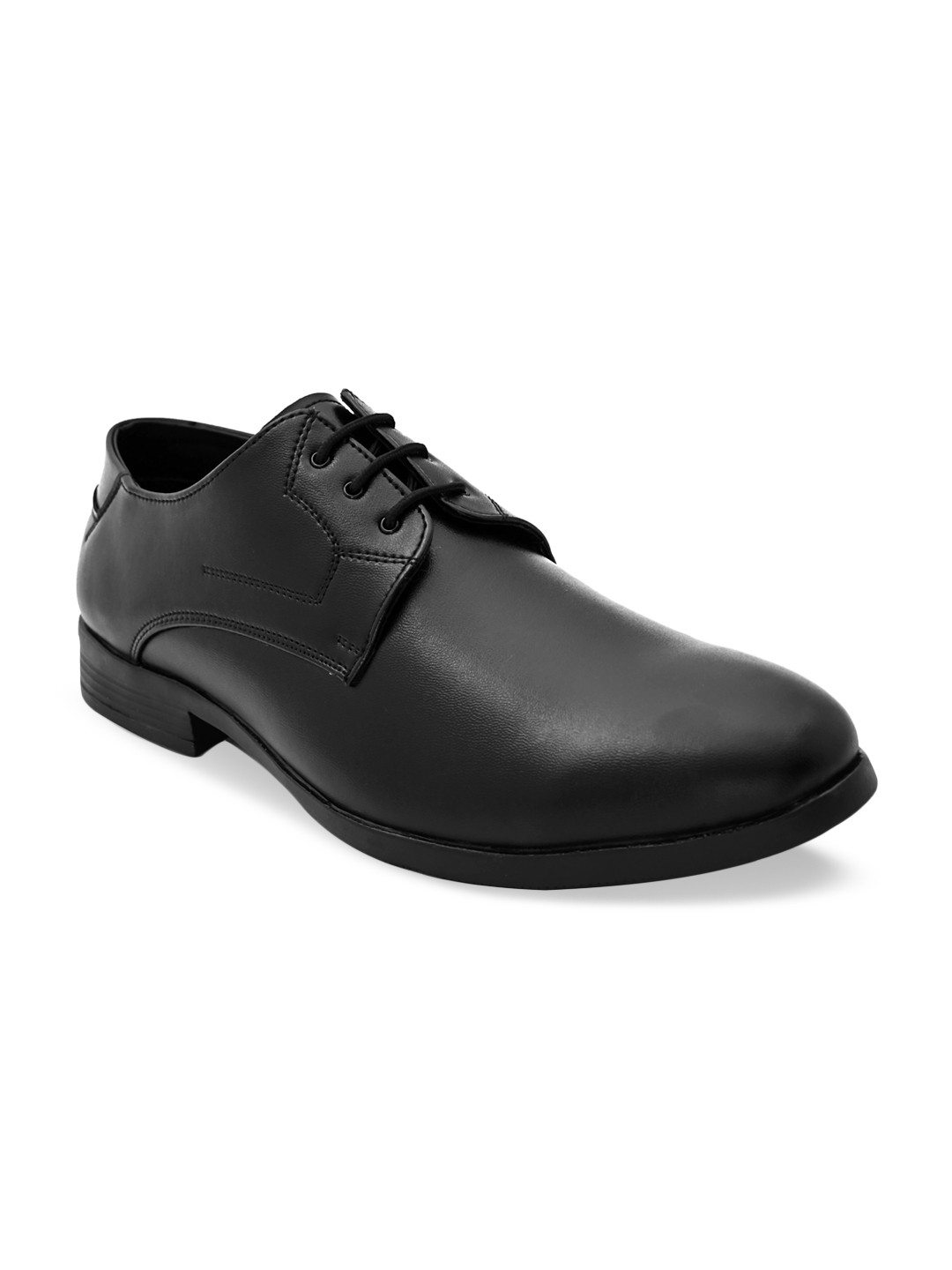 INVICTUS Men Black Solid Comfort Fit Formal Derbys