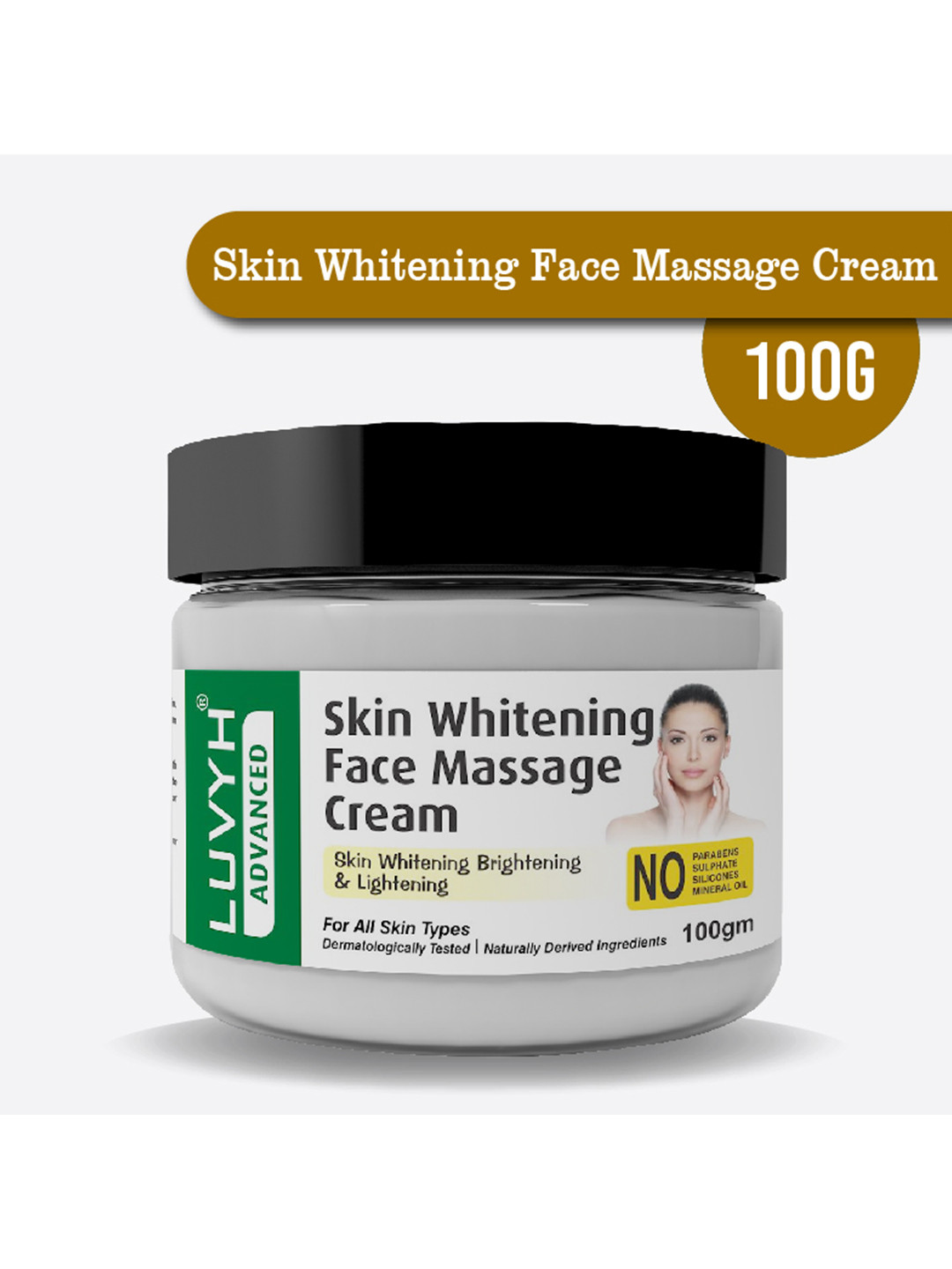 LUVYH Skin Whitening Face Massage Cream 100 g
