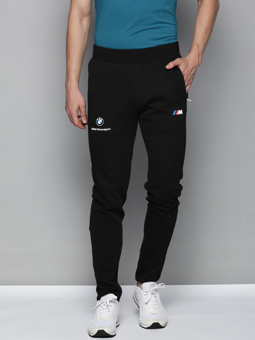 Buy PUMA Motorsport Men Black BMW Slim Fit Printed Sustainable Motorsports Track Pants Track Pants for Men 16740150 Myntra