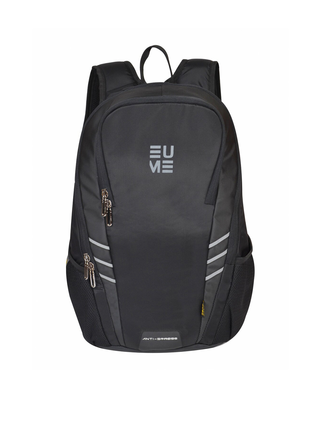 EUME Unisex Black & White Backpack with Hip Strap