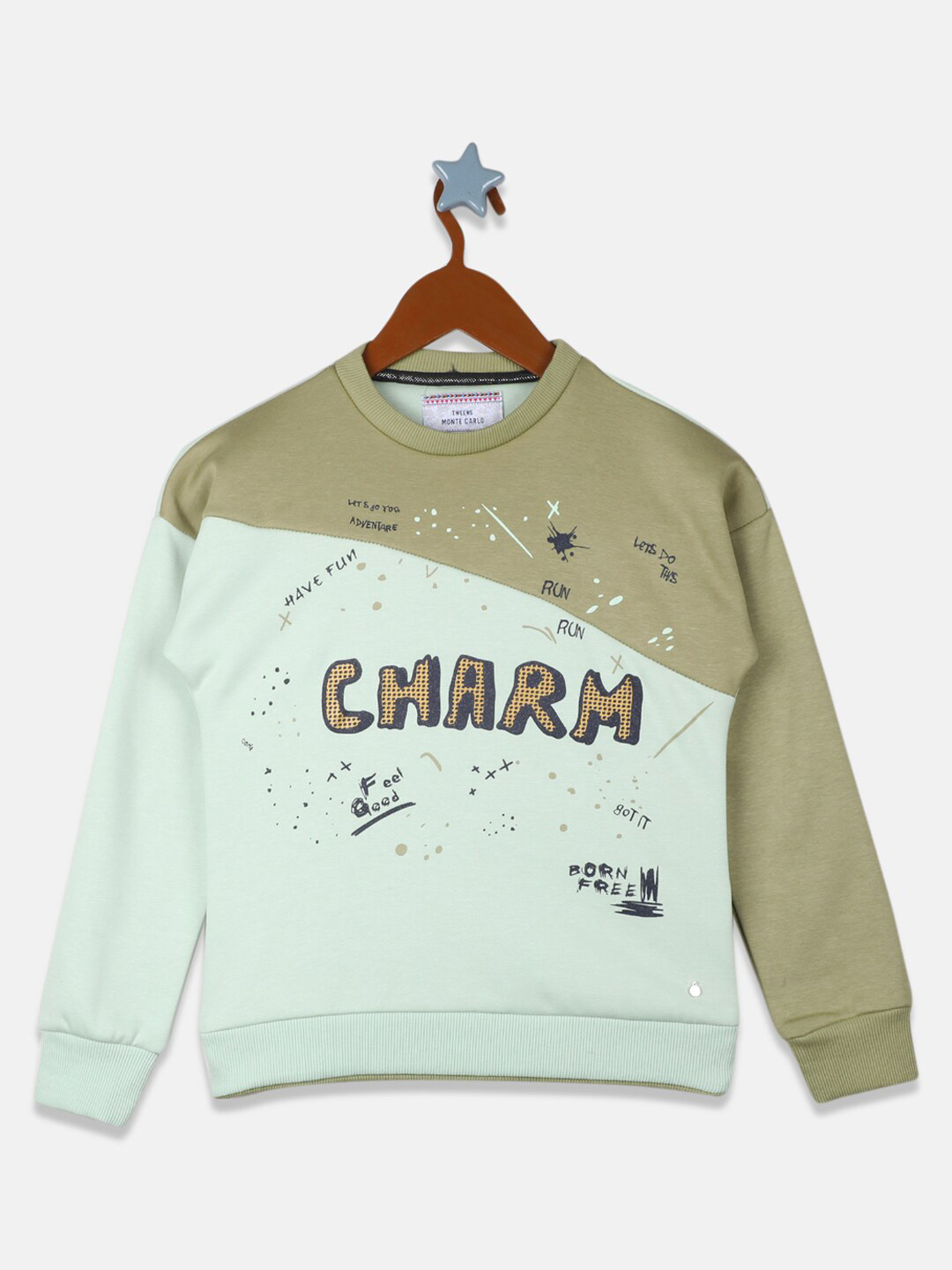 Monte Carlo Girls Multicoloured Printed Sweatshirt