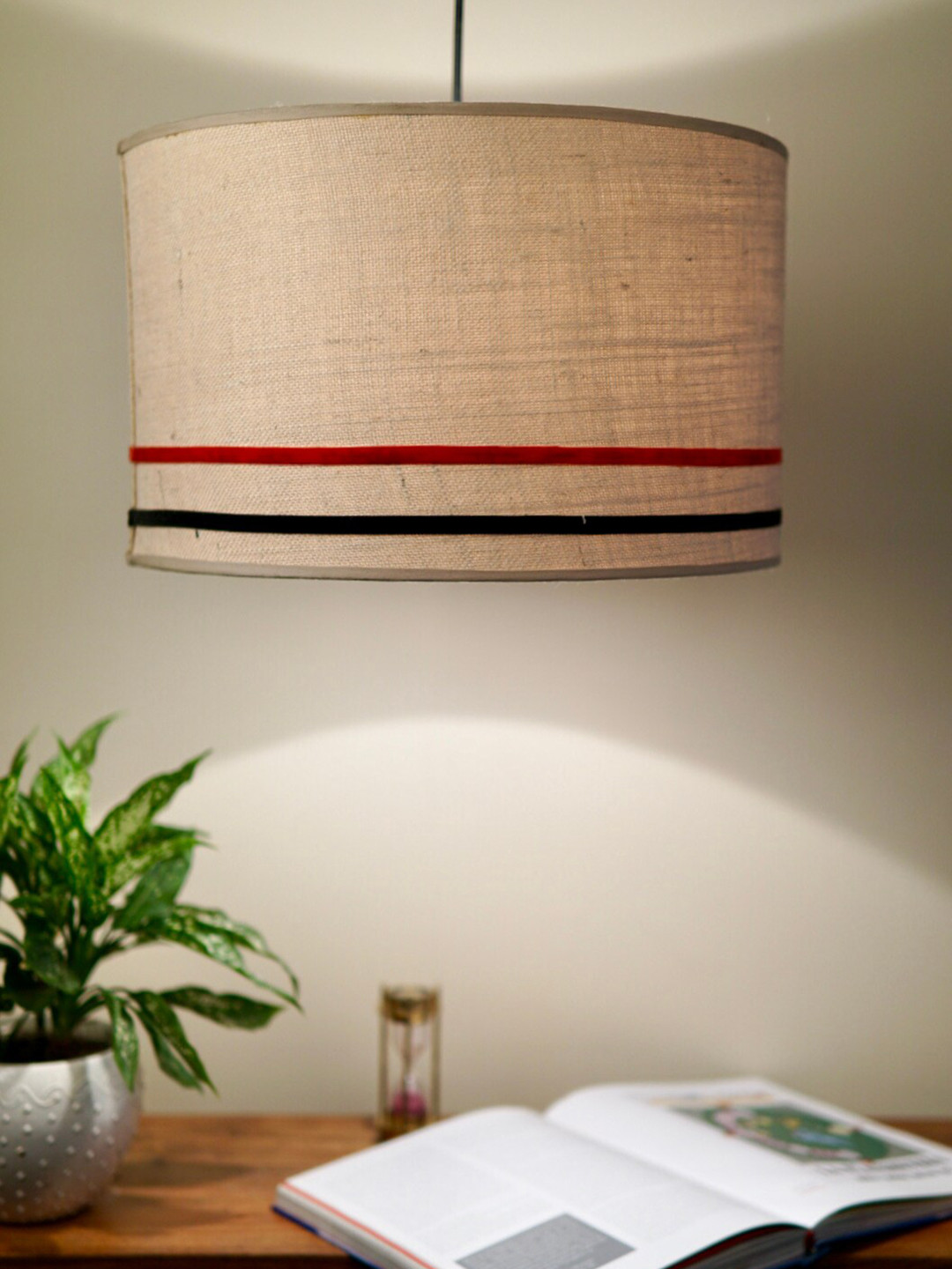 Grated Ginger Beige Traditional Hanging Ceiling Lamp