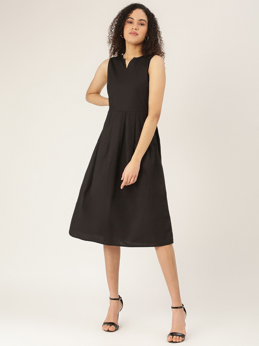 BRINNS Black Midi Dress