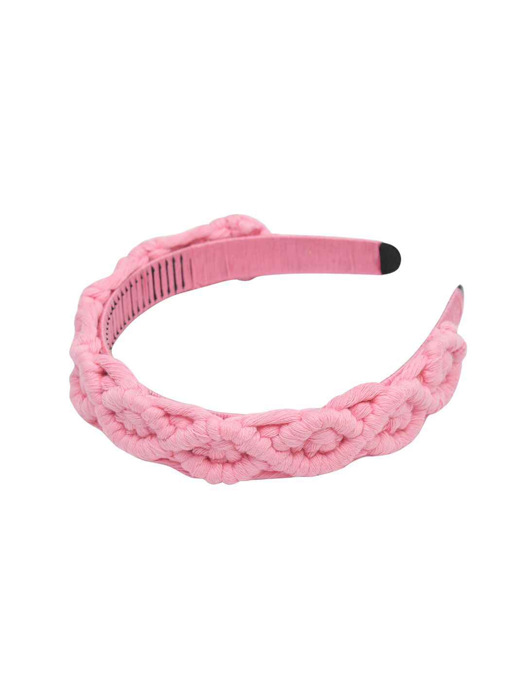 FUNKRAFTS Girls Pink Macrame Hairband
