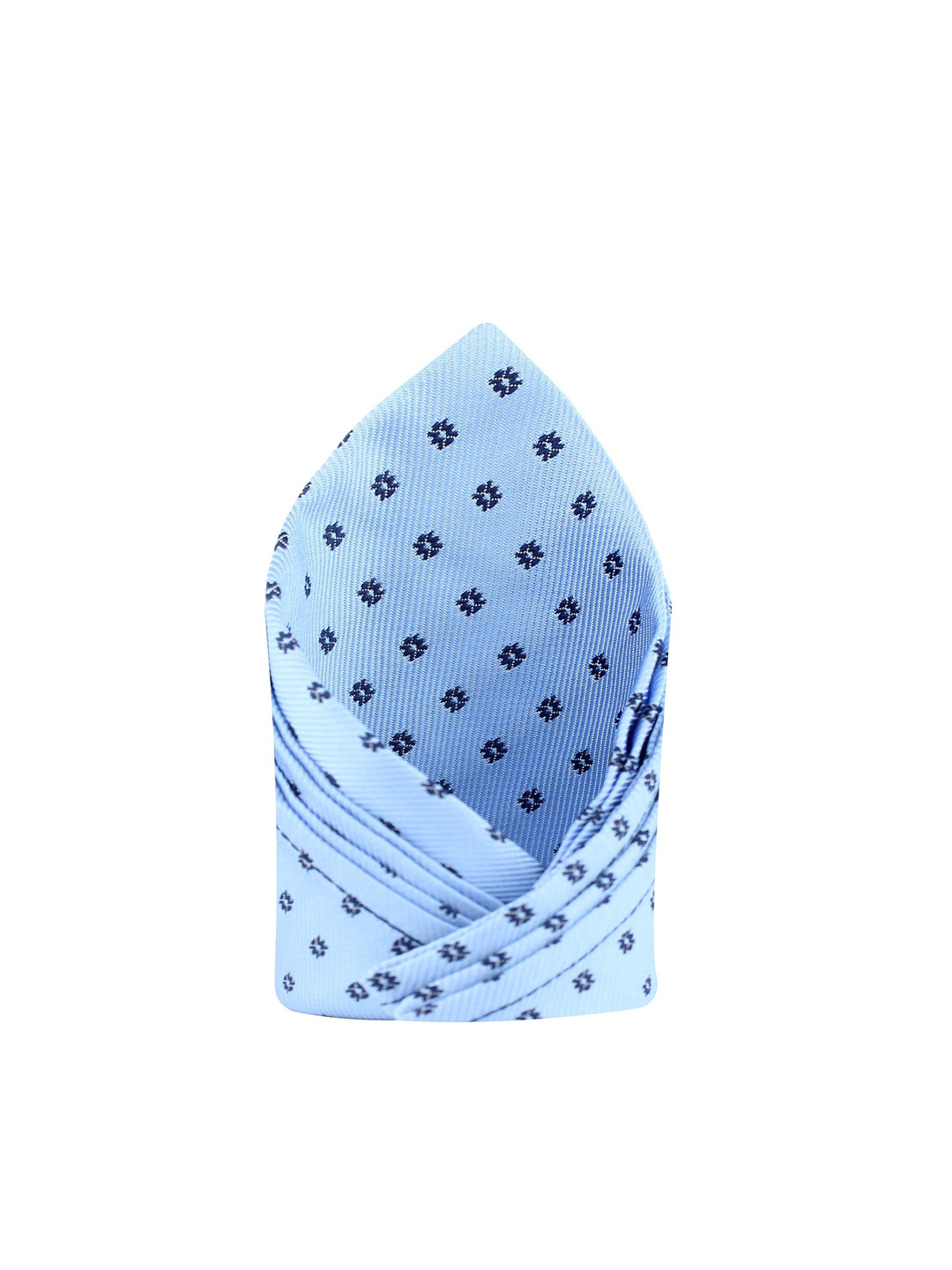 Kavove Men Blue Polka Dot Pocket Square